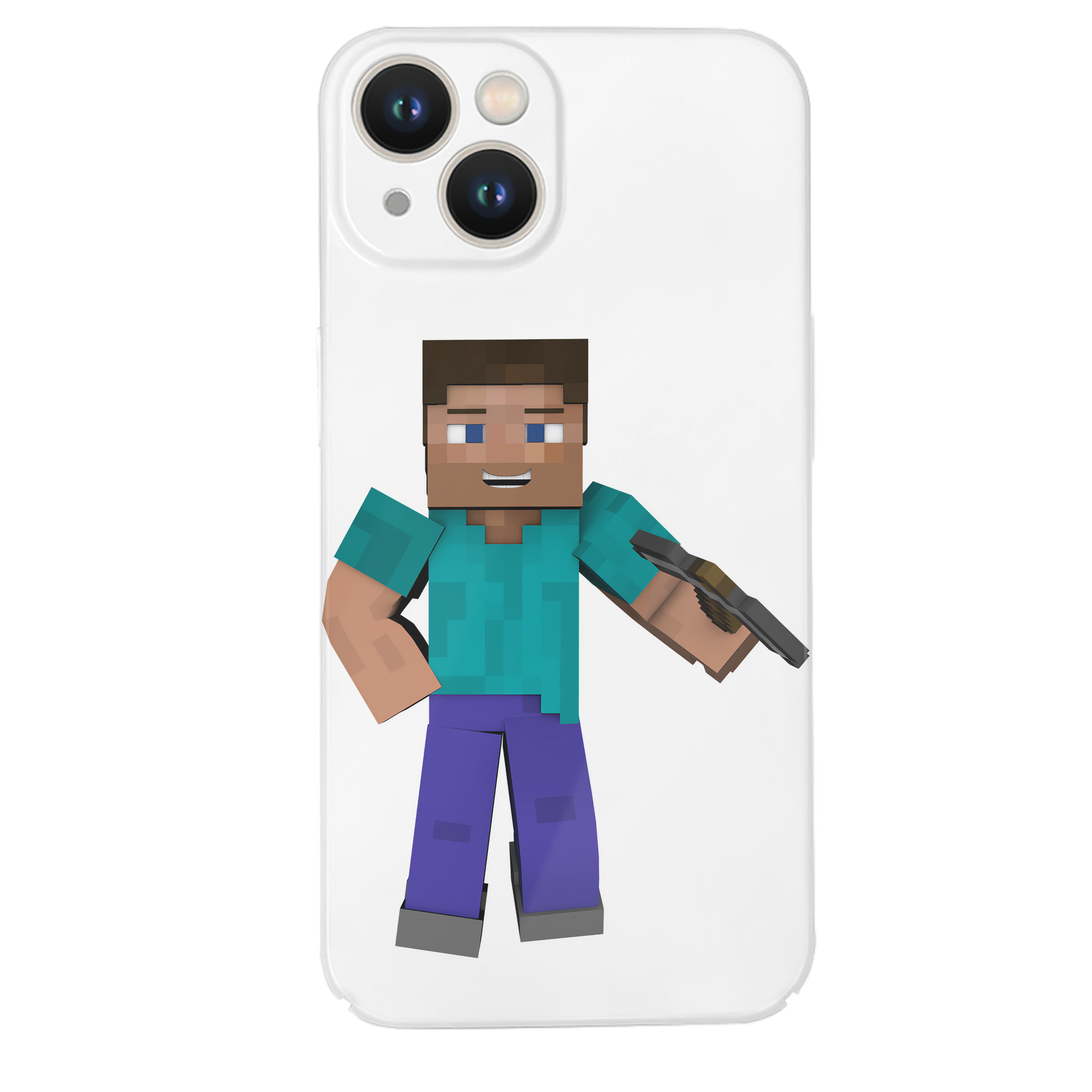 （画像用） マインクラフト ブロックの世界 Minecraft MC Block world 【iPhone 14シリーズ対応】ハードケース